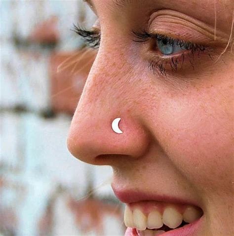 moon nostril piercing|moon nose piercing studs.